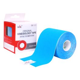 Nasara Kinesio Tape 7 cm kék, széles kineziológiai tapasz, nagy izomcsoportok támogatására