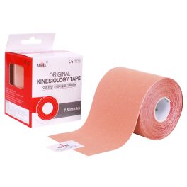 Nasara Kinesio Tape 7 cm natúr, extra széles, diszkrét ízület és izom támogatás
