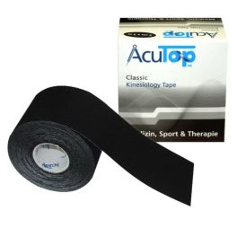 Acutop Premium 7cm fekete kineziológiai tapasz, erős tartás és víztaszító képesség