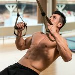 Salta sárga-fekete TRX jellegű Pro edzőheveder, felfüggesztéses rehabilitációs edzéshez